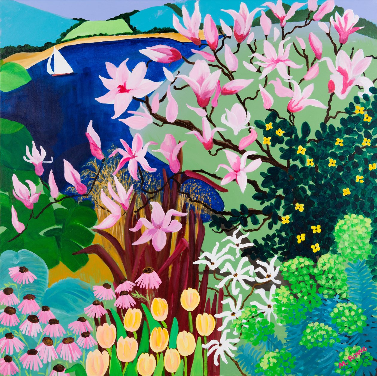 Magnolia i Salcombe, 2013 av Maggie Rowe