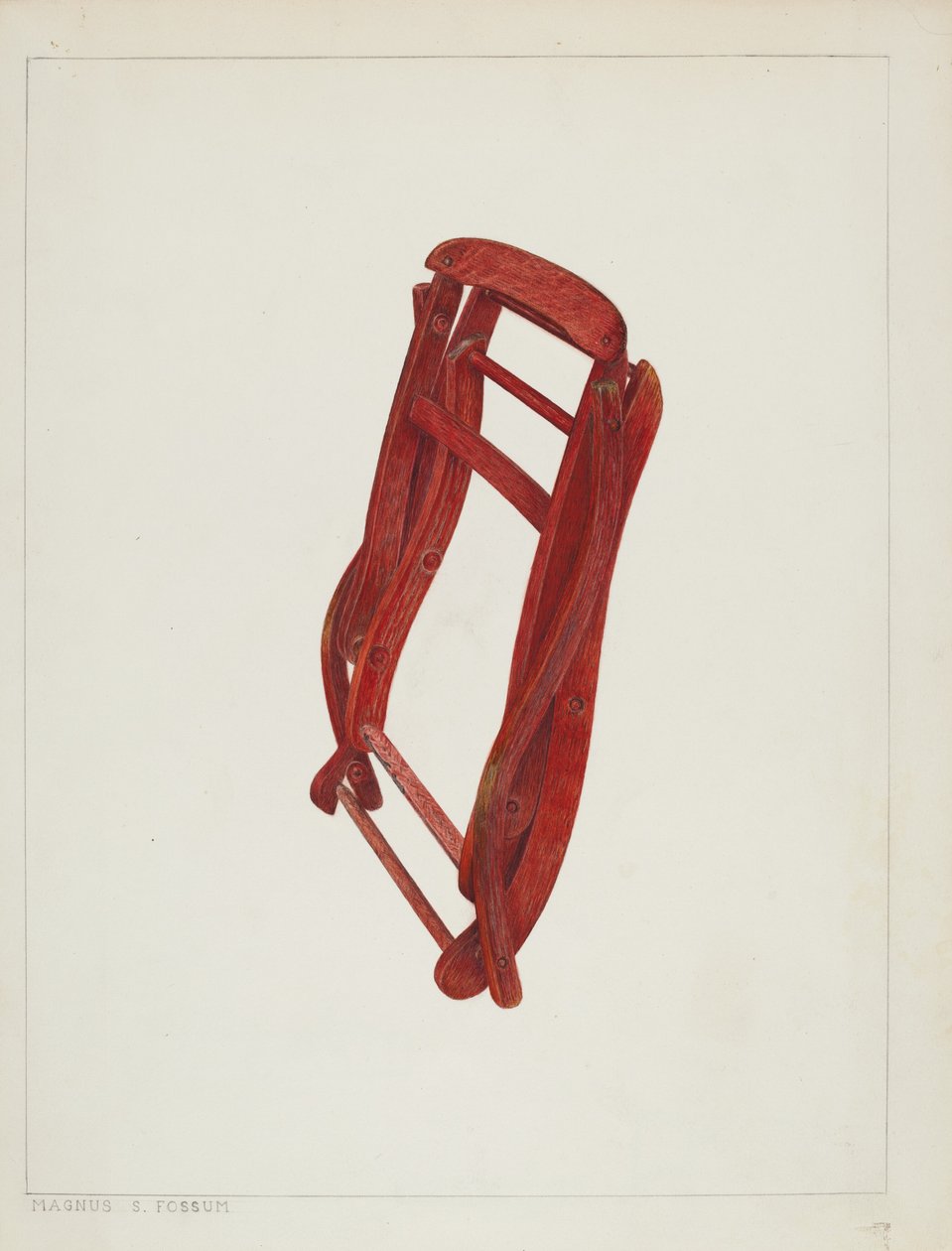Barnestol, ca. 1938. av Magnus S. Fossum
