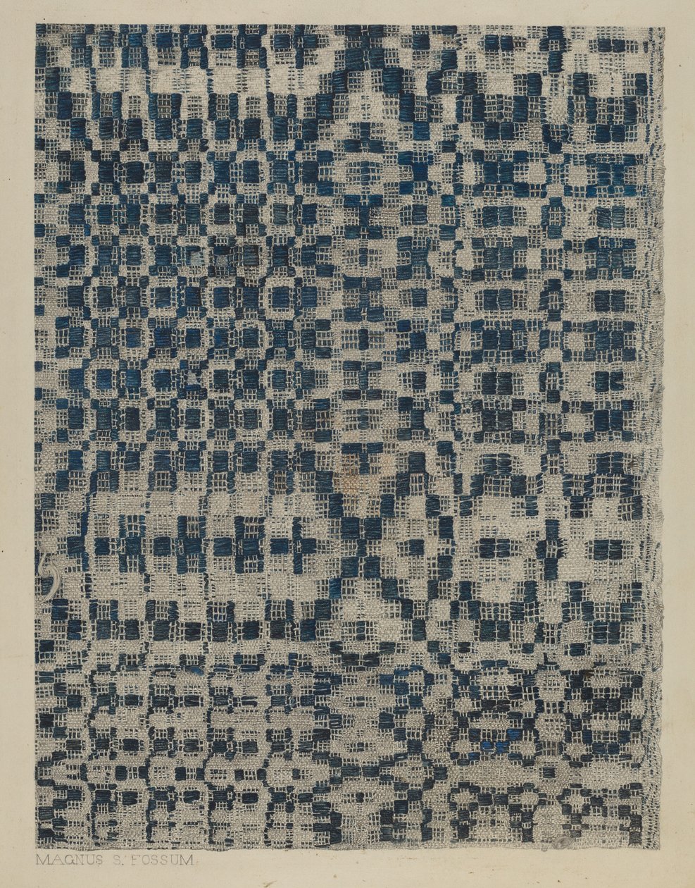 Teppe, ca. 1938. av Magnus S. Fossum
