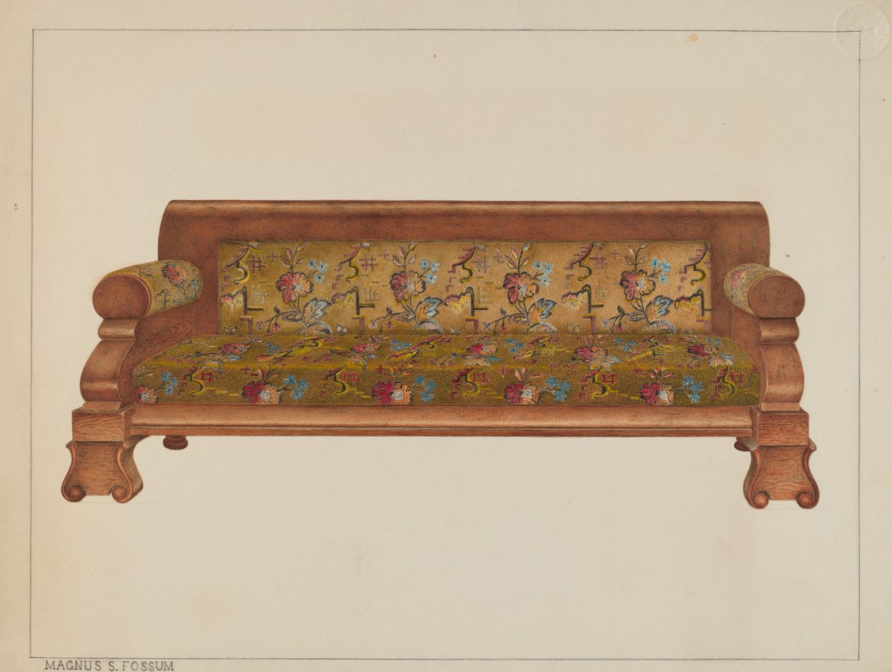 High Back Lounge, ca. 1938. av Magnus S. Fossum