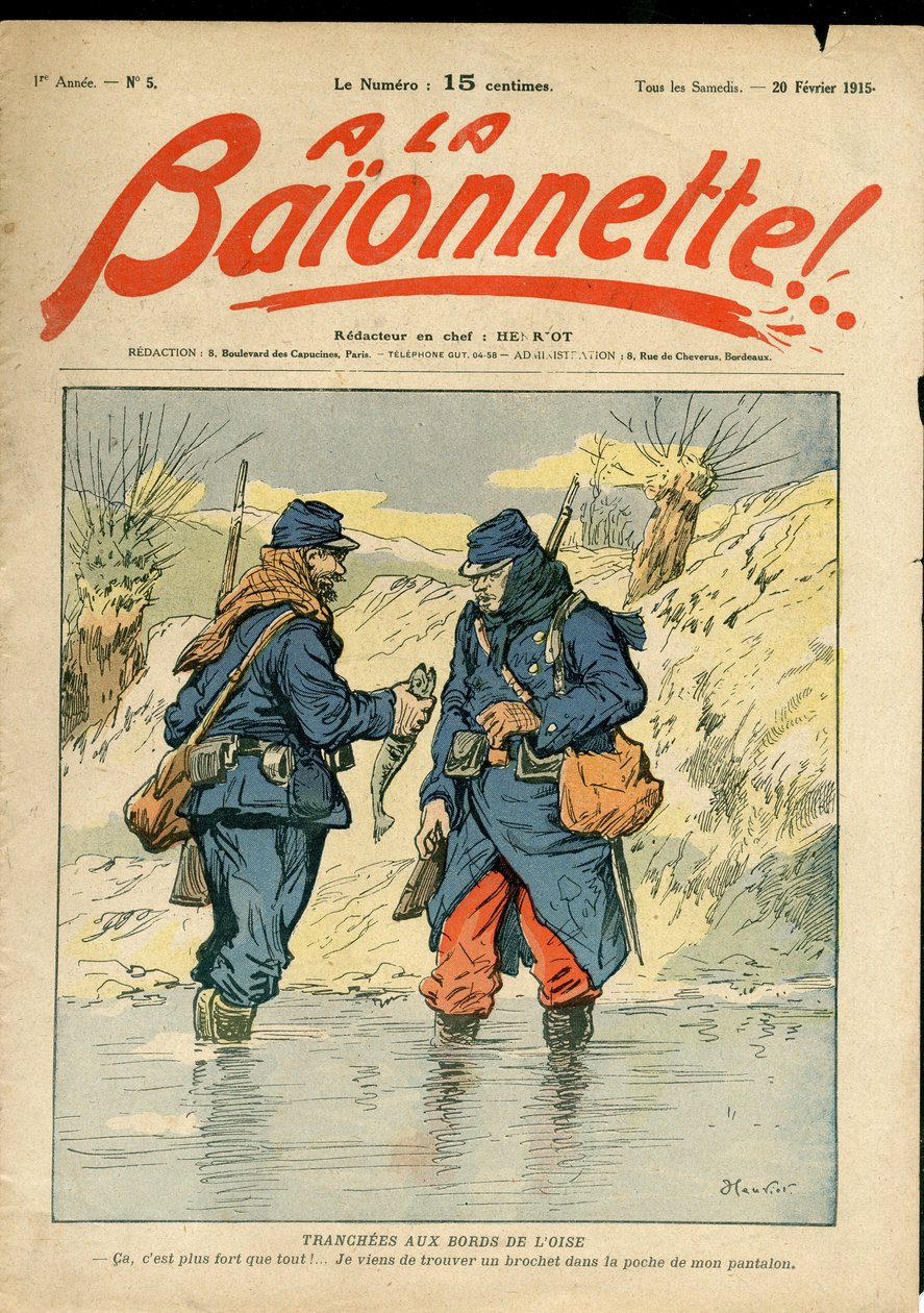 Cover av ""La Baionnette"", Satirical in Colors av Henri Maigrot