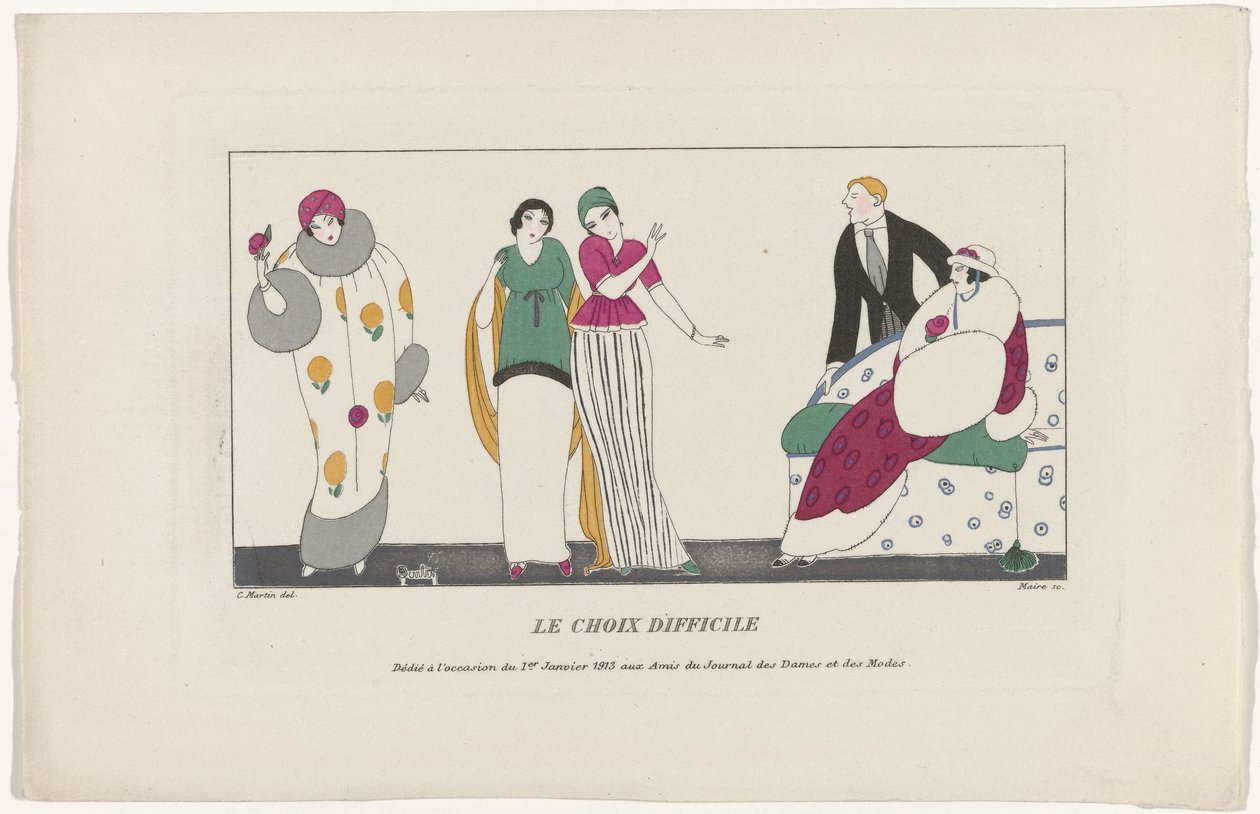 Journal des Dames et des Modes, 1. januar 1913: Det vanskelige valget av Maire