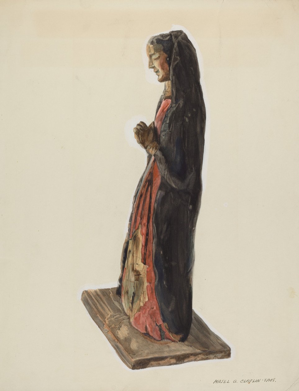 Bulto Santa Rita, ca. 1939. av Majel G. Claflin