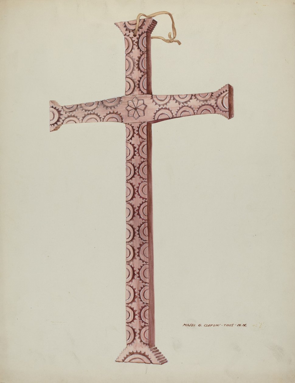 Cedar Cross, ca. 1937. av Majel G. Claflin