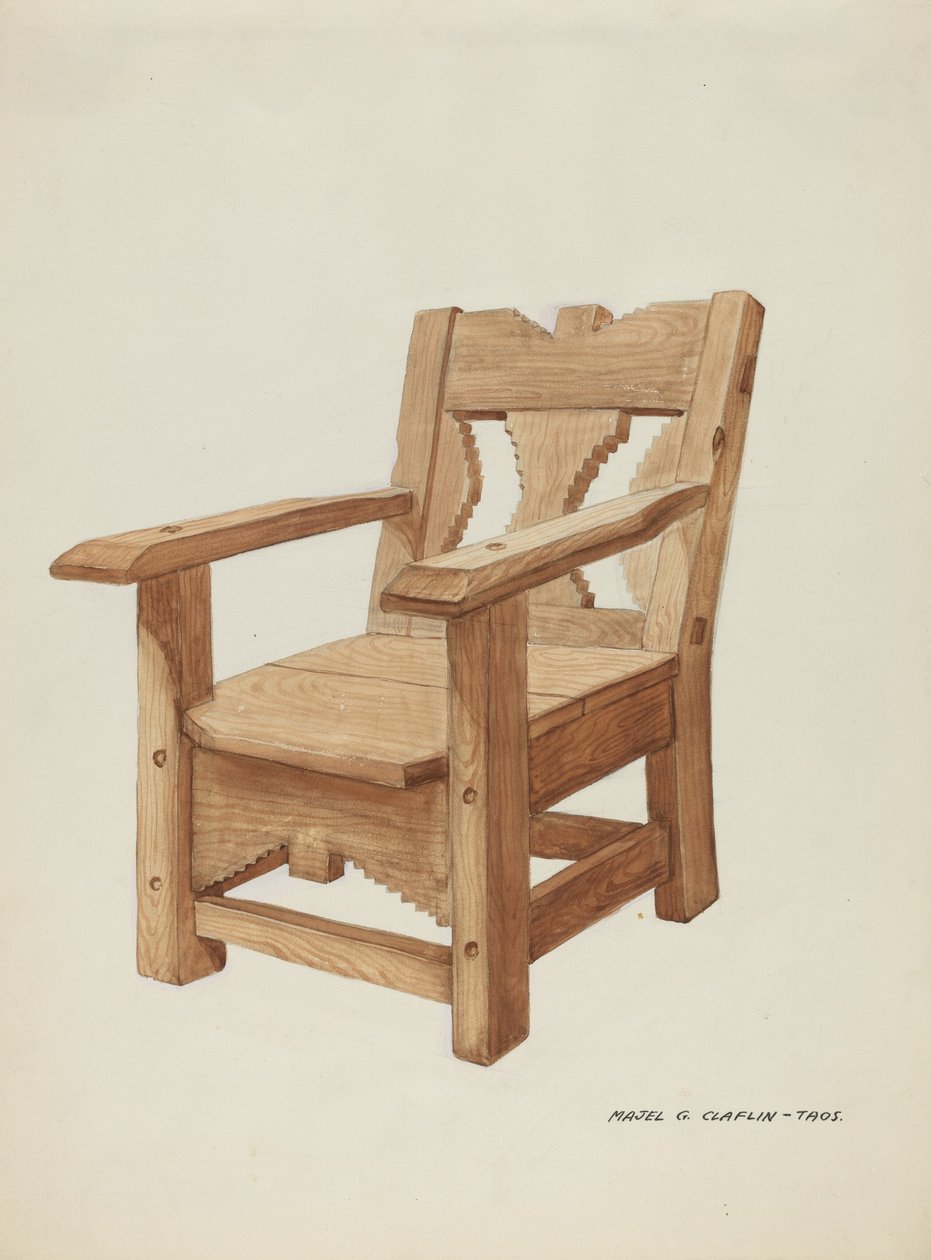 Stol, c. 1937. av Majel G. Claflin