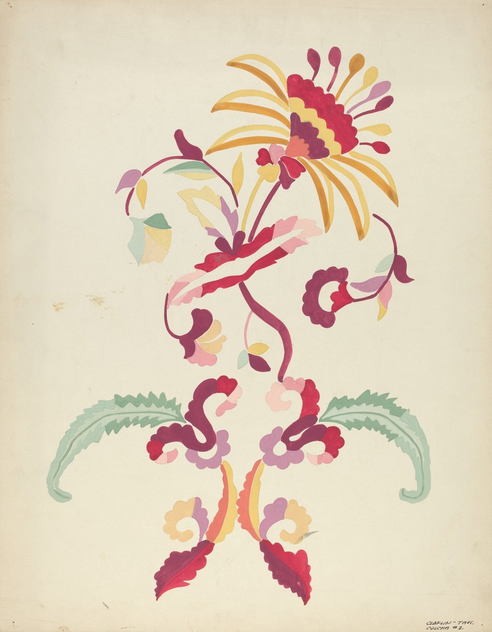 Design fra foreslått portefølje av Majel G. Claflin
