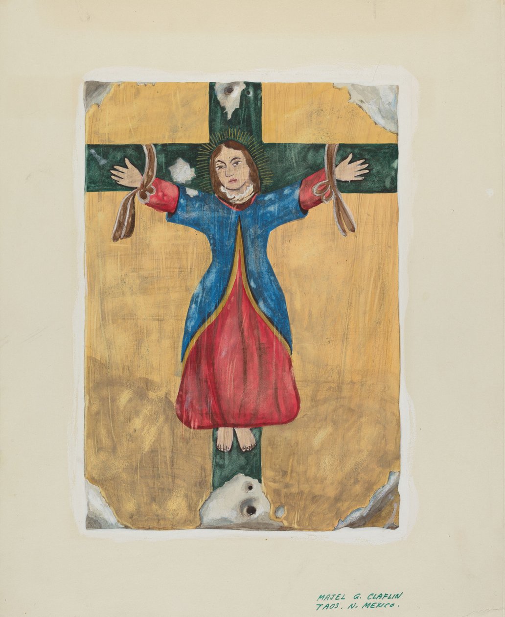Maleri av St. Liberata, ca. 1939. av Majel G. Claflin