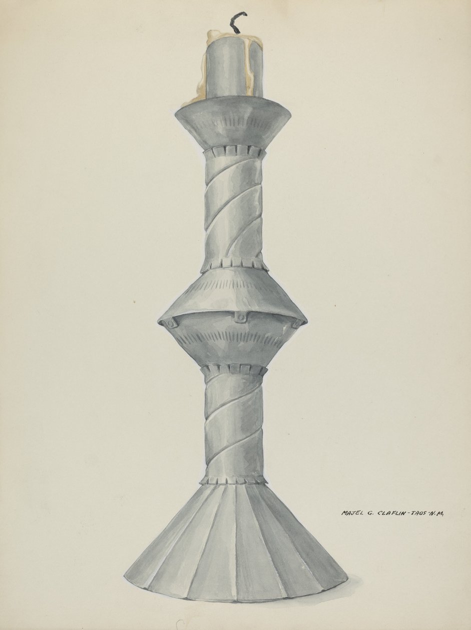 Penitente alterlysestake, ca. 1937. av Majel G. Claflin