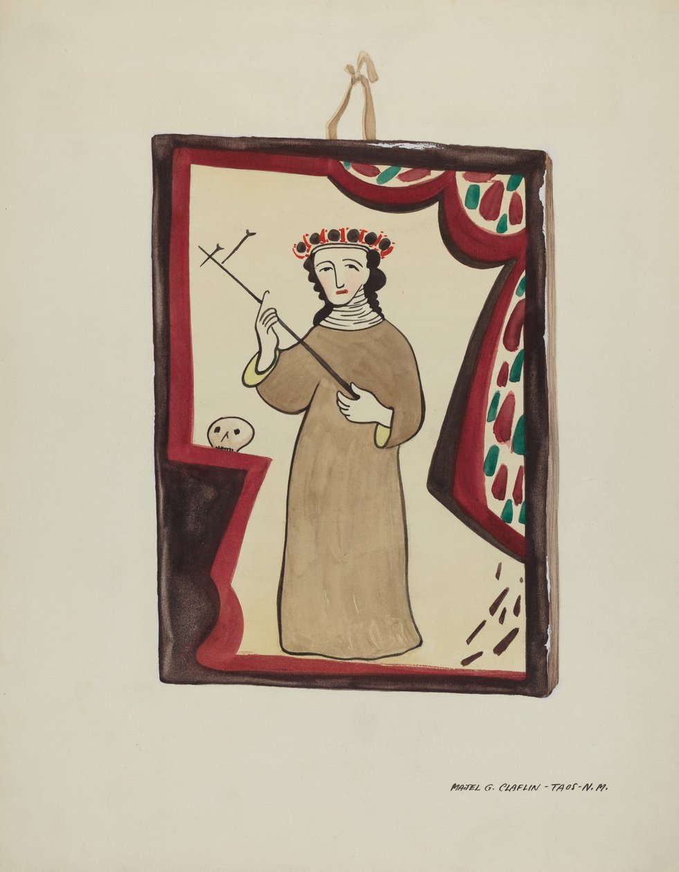 Altertavle-Santa Rita, ca. 1937. av Majel G. Claflin