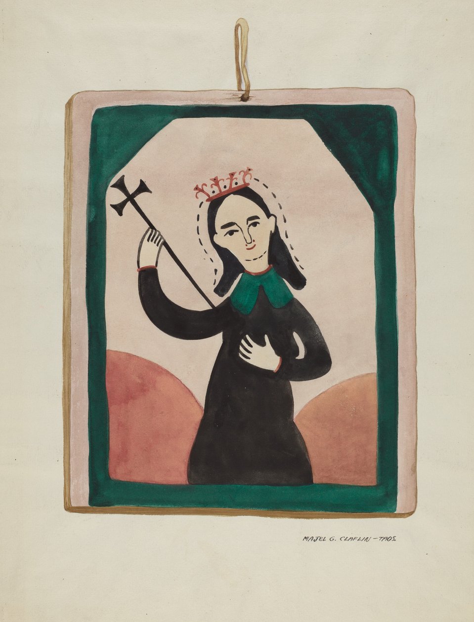 Jomfrualtertavle, ca. 1937. av Majel G. Claflin