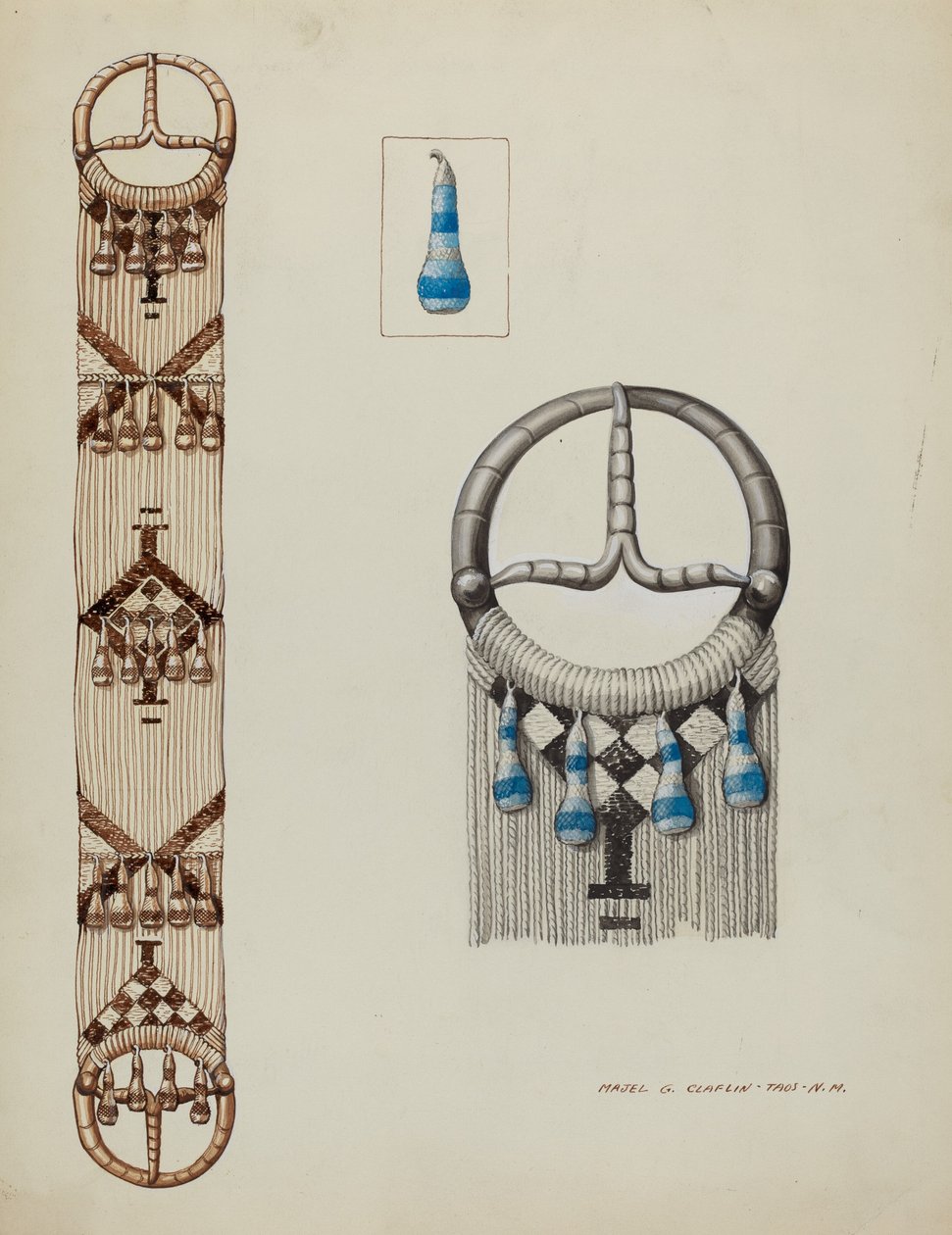 Spansk Cinch, ca. 1937. av Majel G. Claflin