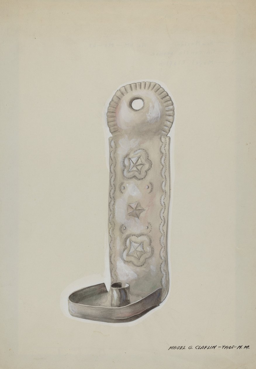 Blikklyslampe, ca. 1937. av Majel G. Claflin