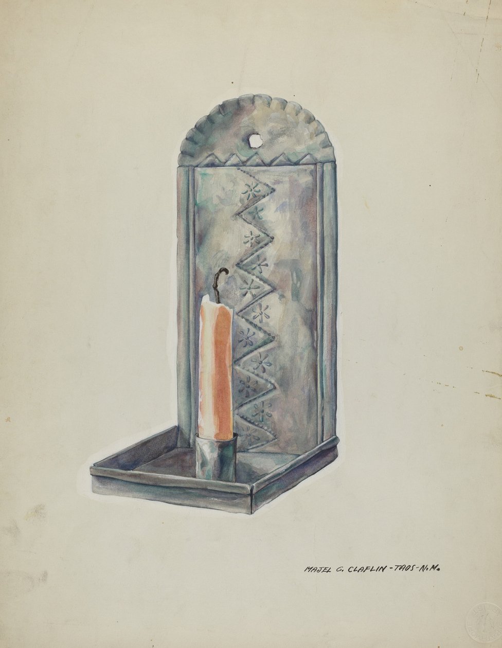 Tin Sconce, 19351942. av Majel G. Claflin