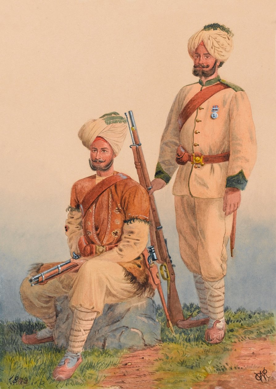 General Roberts’ Sikh Orderlies, Dewa Singh og Dehan Singh, 3rd Punjab Frontier Force av Major General R.G. Woodthorpe