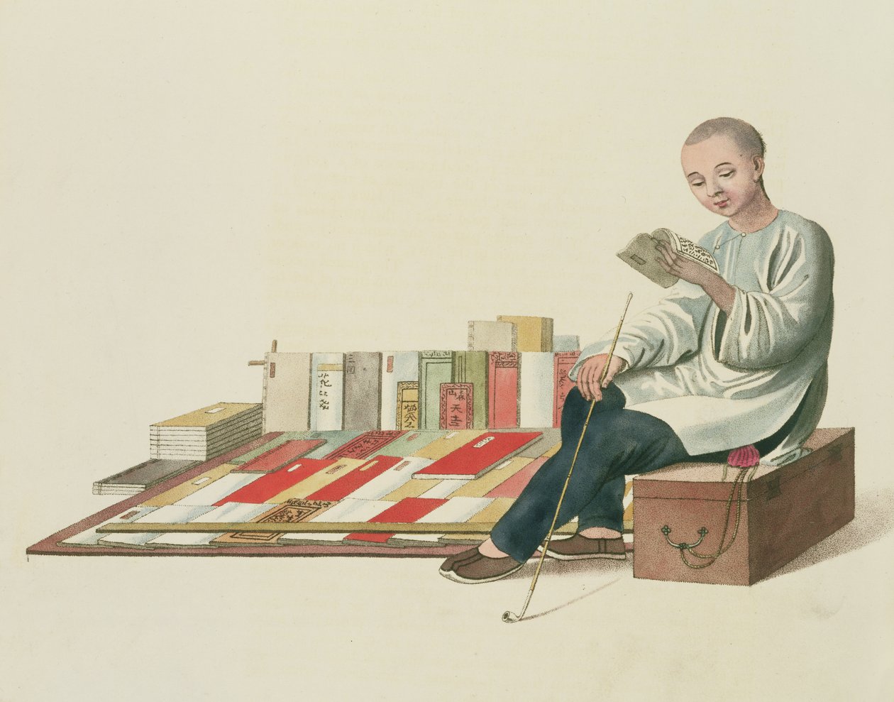 En bokhandler, plate 6 fra 