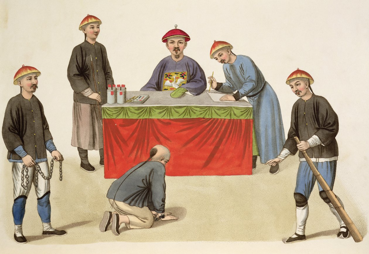A Culprit before a Magistrate, plate 1 fra 
