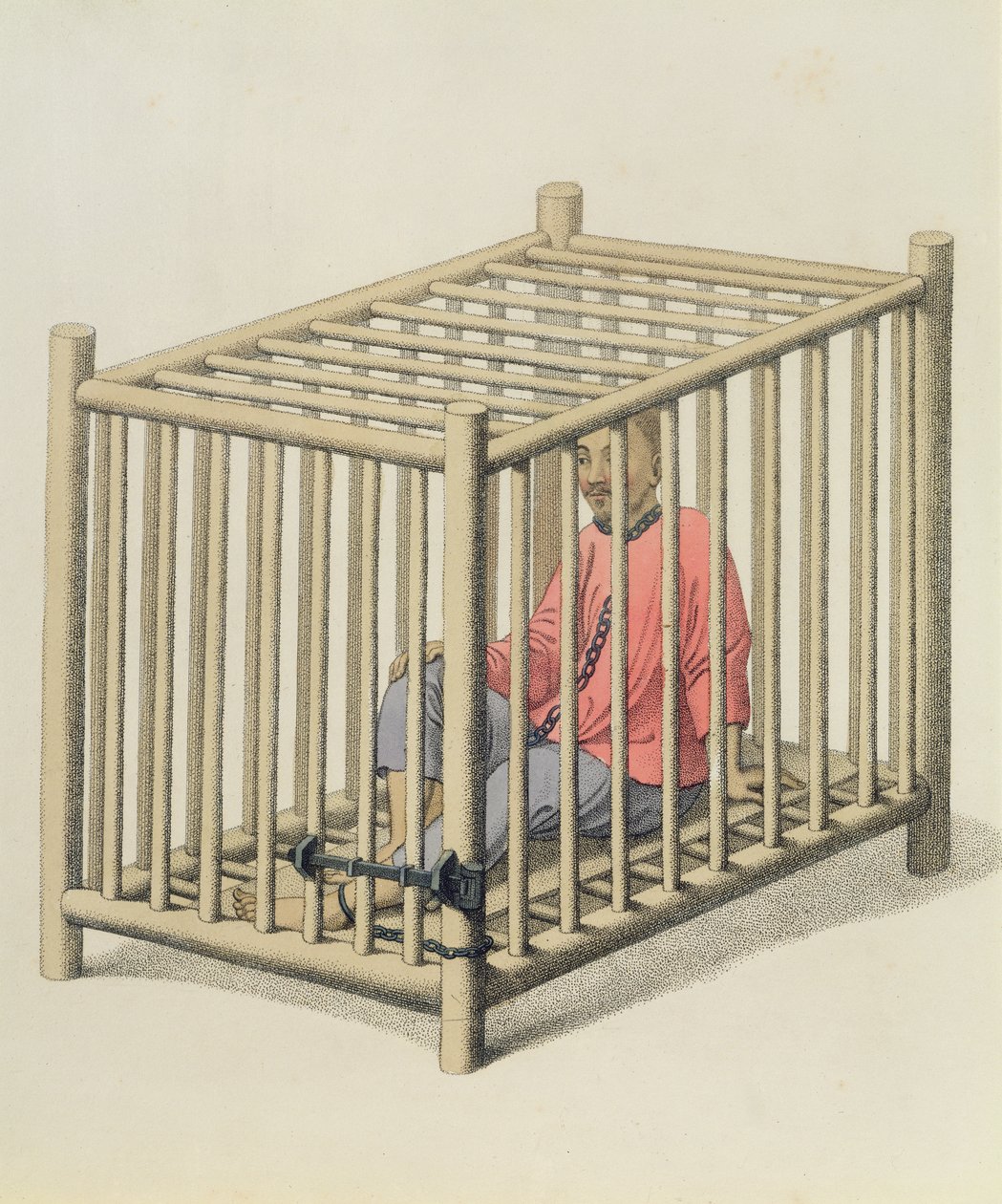 A Malefactor in a Cage, plate 15 fra 