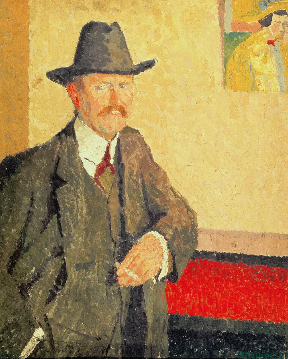 Portrett av Charles Ginner, ca. 1911 av Malcolm Drummond