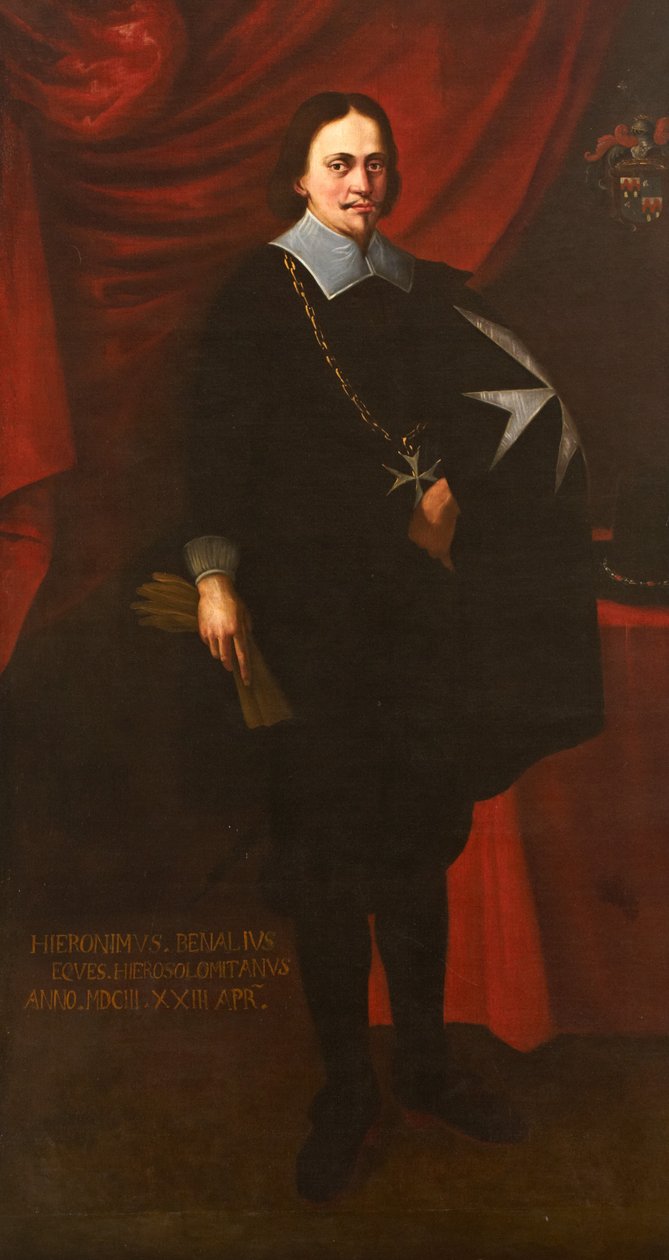 Heironimus Benalius-Girolamo Benaglio av Bergamo, 1603 av Maltese School