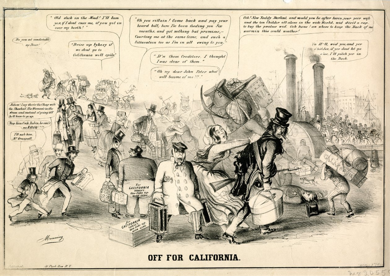 Avreise til California, 1849 av Manning