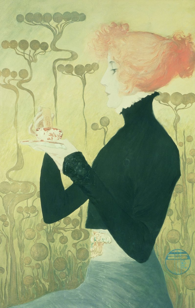 Portrett av Sarah Bernhardt av Manuel Orazi