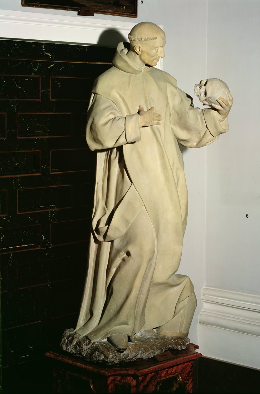 St. Bruno (1030-1101) (marmor) av Manuel Pereyra