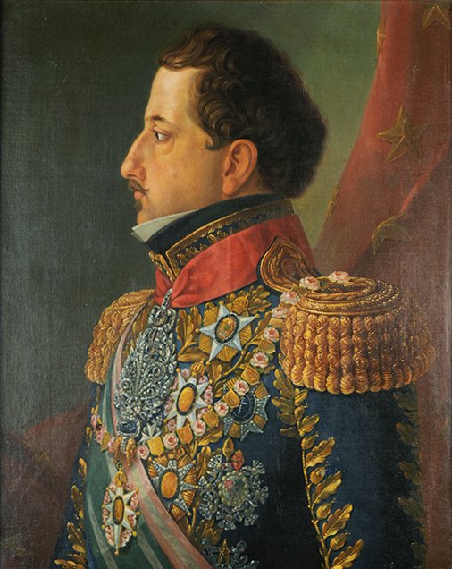 Portrett av Pedro I fra Brasil av Manuel Araújo de Porto Alegre