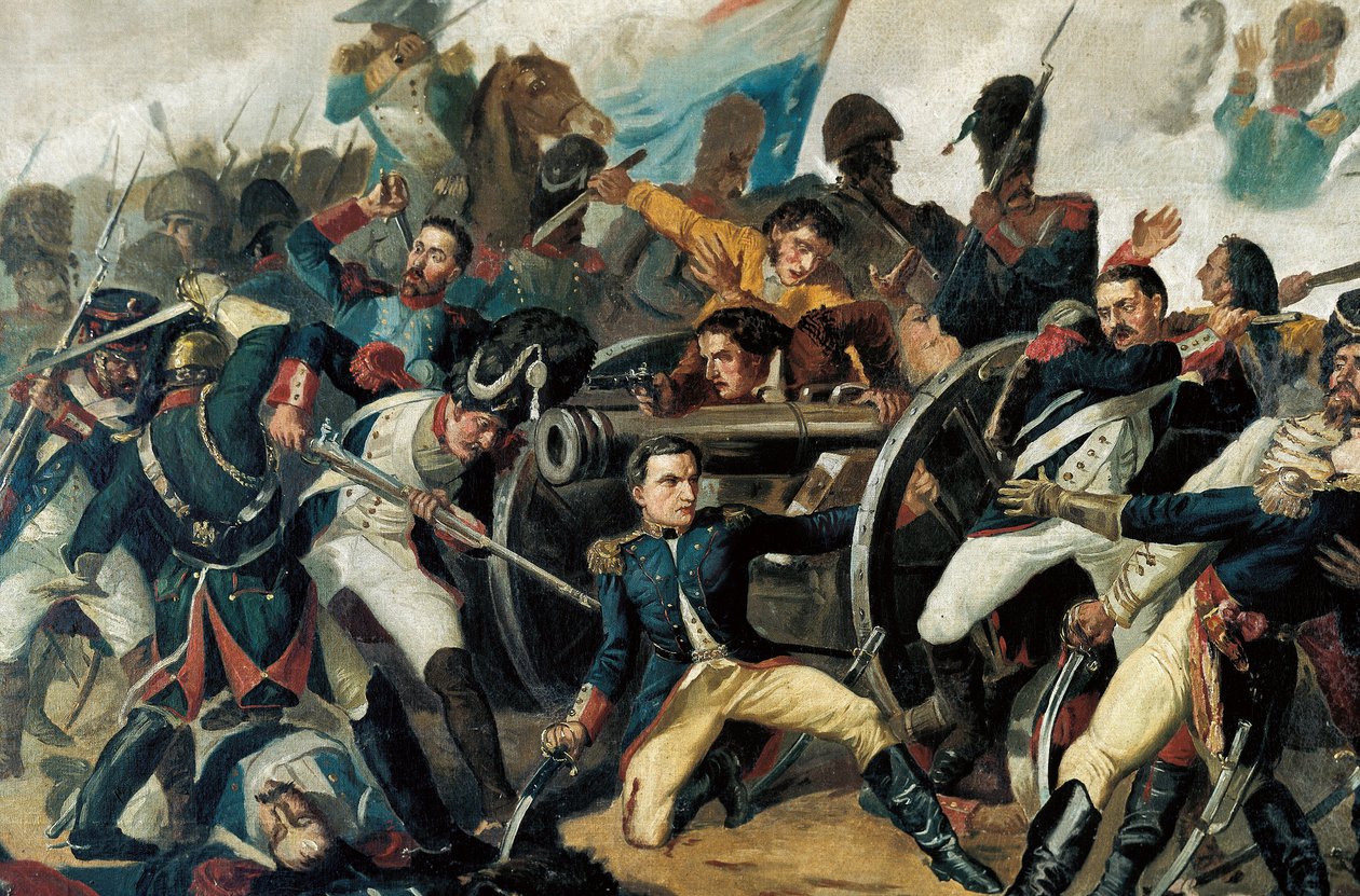 Spanske uavhengighetskrigen (1808-1814) befolkningen gjør opprør mot den franske okkupasjonen av Napoleon I (detaljer) av Manuel (after) Castellano