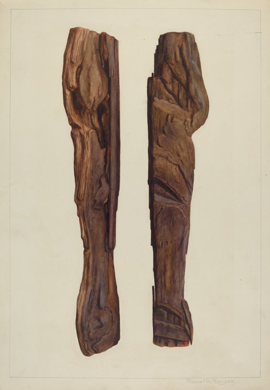 Three Notch Survey Mark, ca. 1938. av Manuel G. Runyan