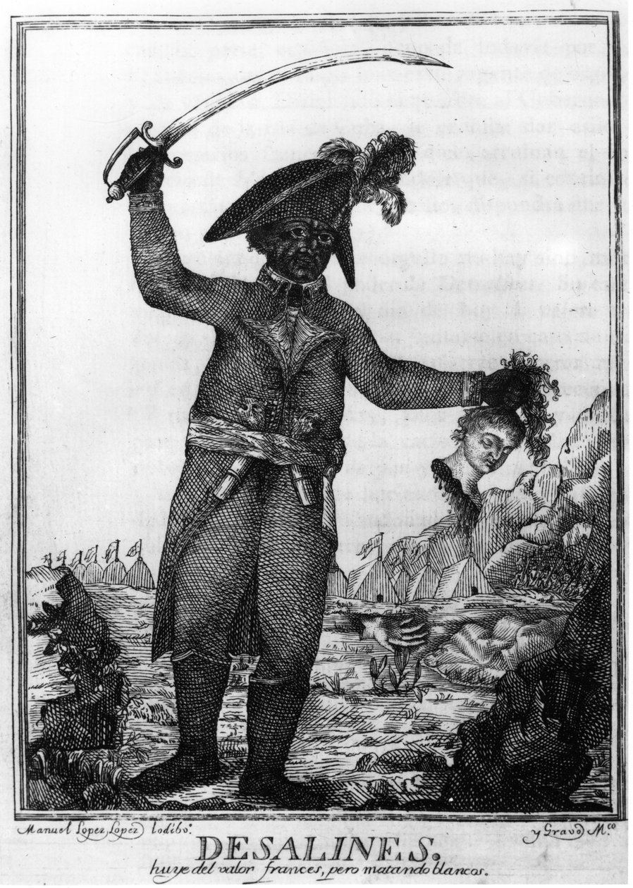 Jean Jacques Dessalines, leder av den haitiske revolusjonen, 1806. av Manuel Lopez