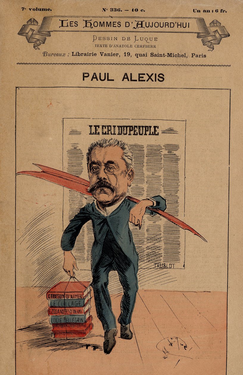 Omslag til The Men of Today, nummer 336, illustrasjon av Manuel Luque (1854-1919): The Cree of the People - Alexis Paul (1847-1901) av Manuel Luque