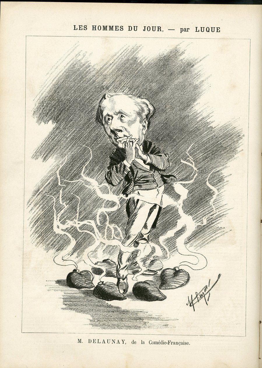 Illustrasjon av Manuel Luque (1854-1919) for omslaget til La Caricature (1880) av Manuel Luque