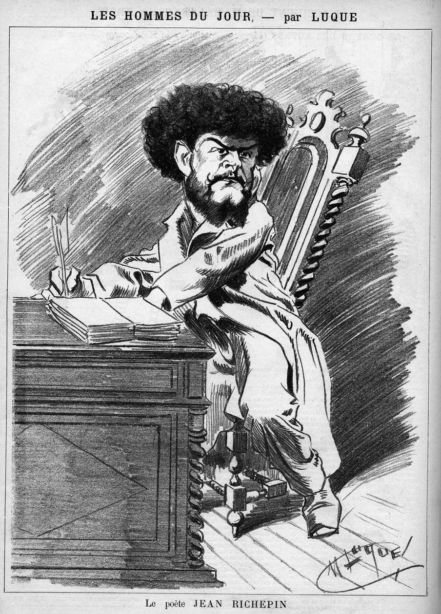 Jean Richepin (1849-1926), fransk forfatter. av Manuel Luque