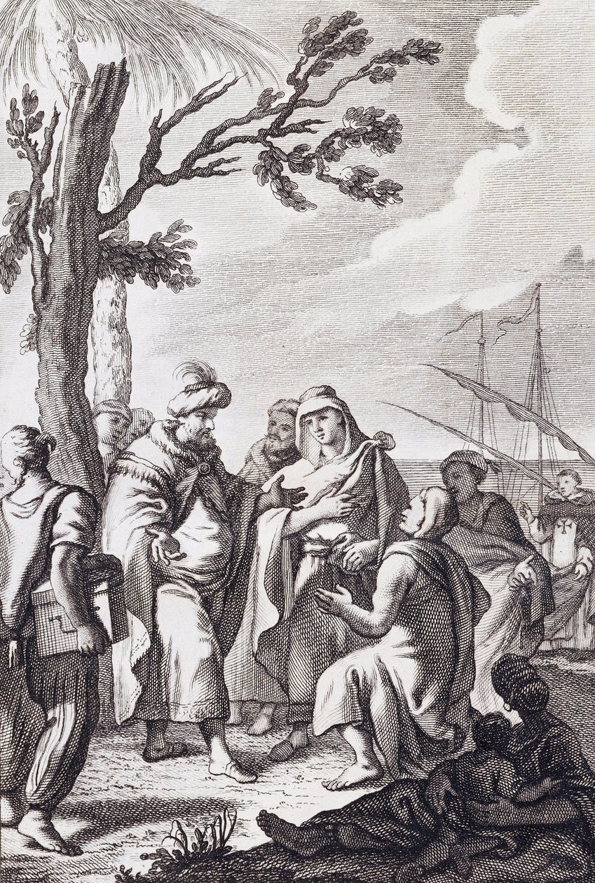 Illustrasjon for "Alger-traktaten" av Miguel de Cervantes av Manuel de la Cruz y Cano