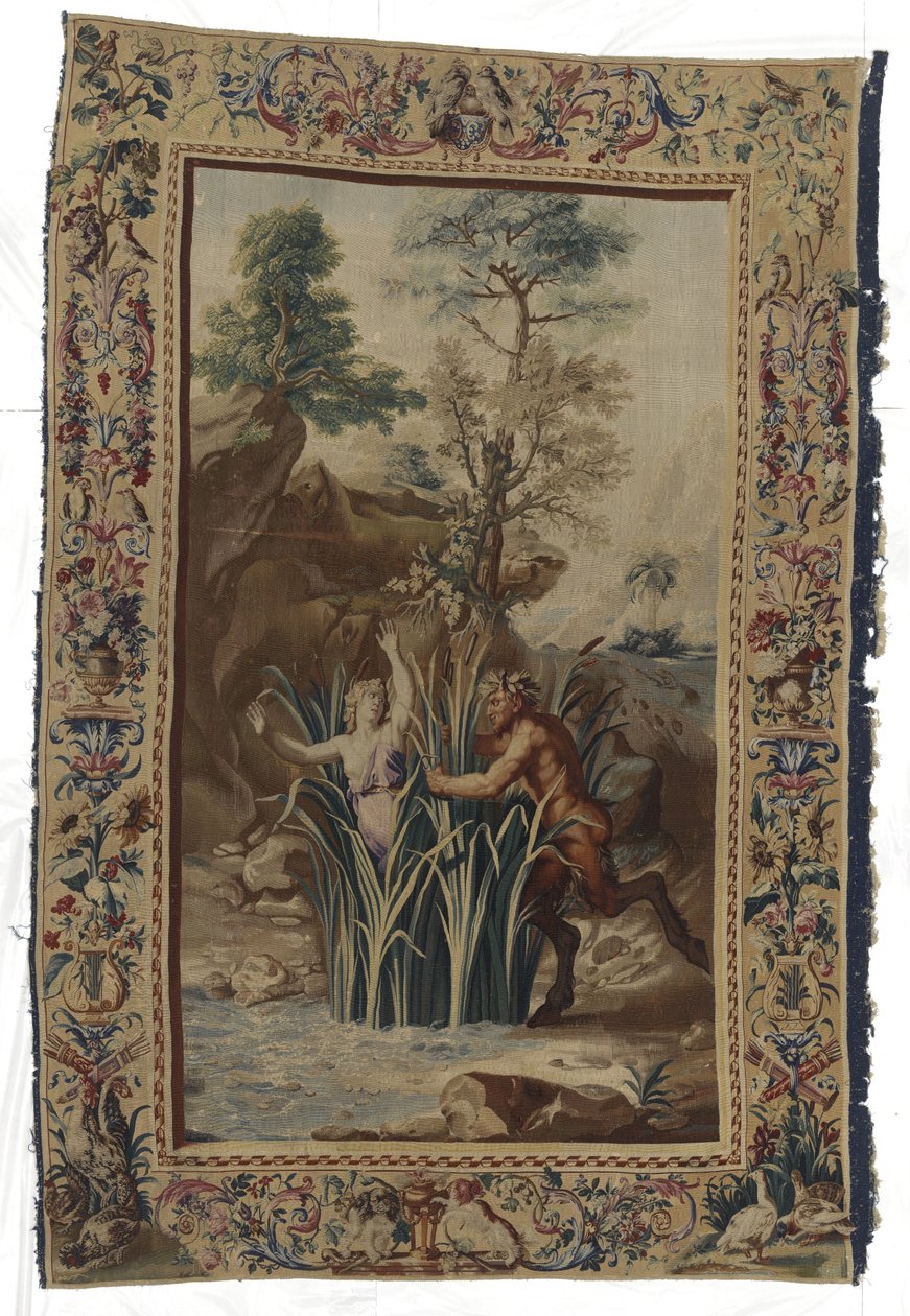 Pan og Syrigs Pan og Syrigs De forvandlet ikke van Ovidius (serietittel) av Manufacture Royale des Gobelins (workshop of)