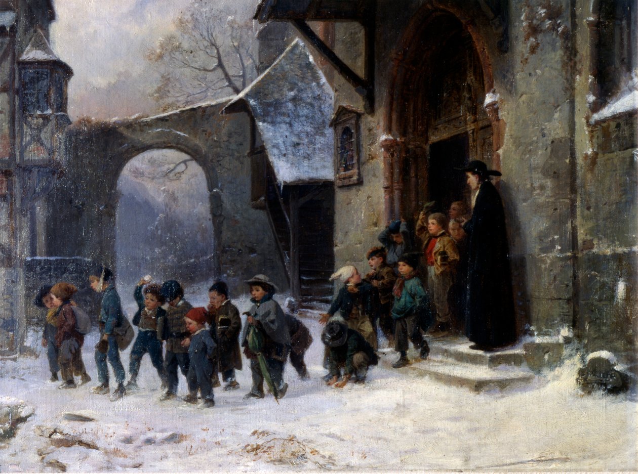 Barn som forlater skolen av Marc Louis Benjamin Vautier