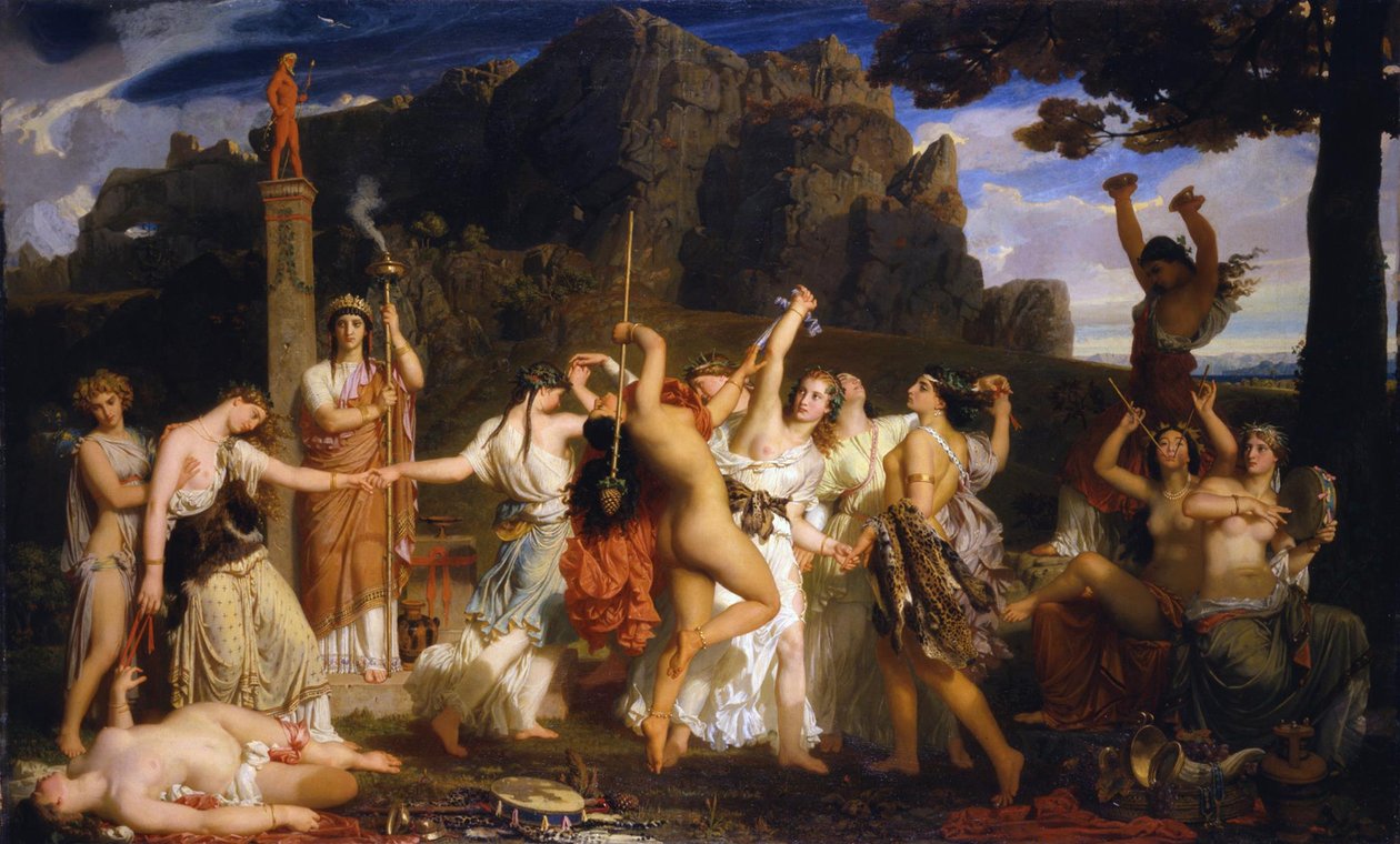 The Bacchantes Dance av Charles Gleyre