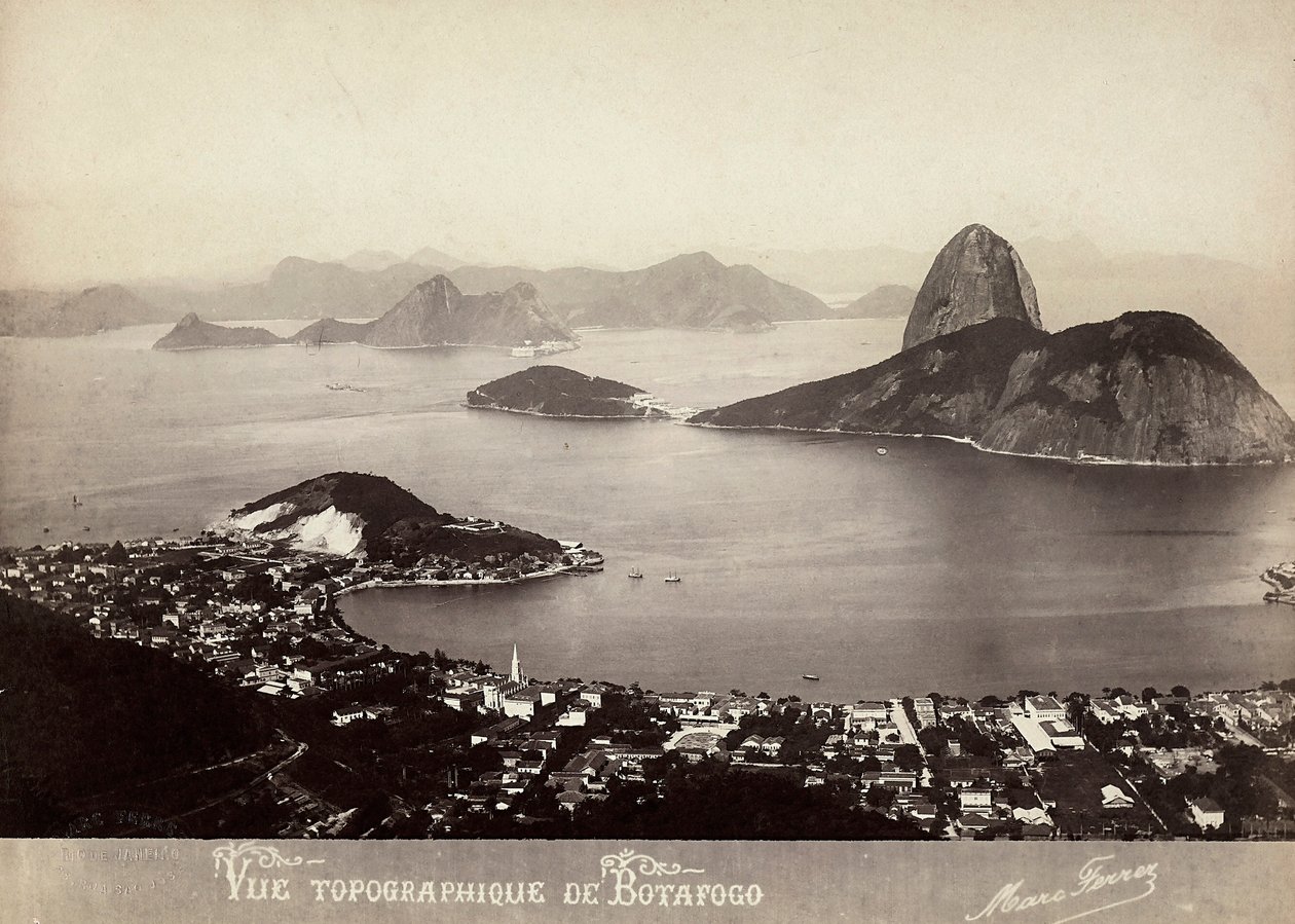 Utsikt over Botafogo, Brasil av Marc Ferrez
