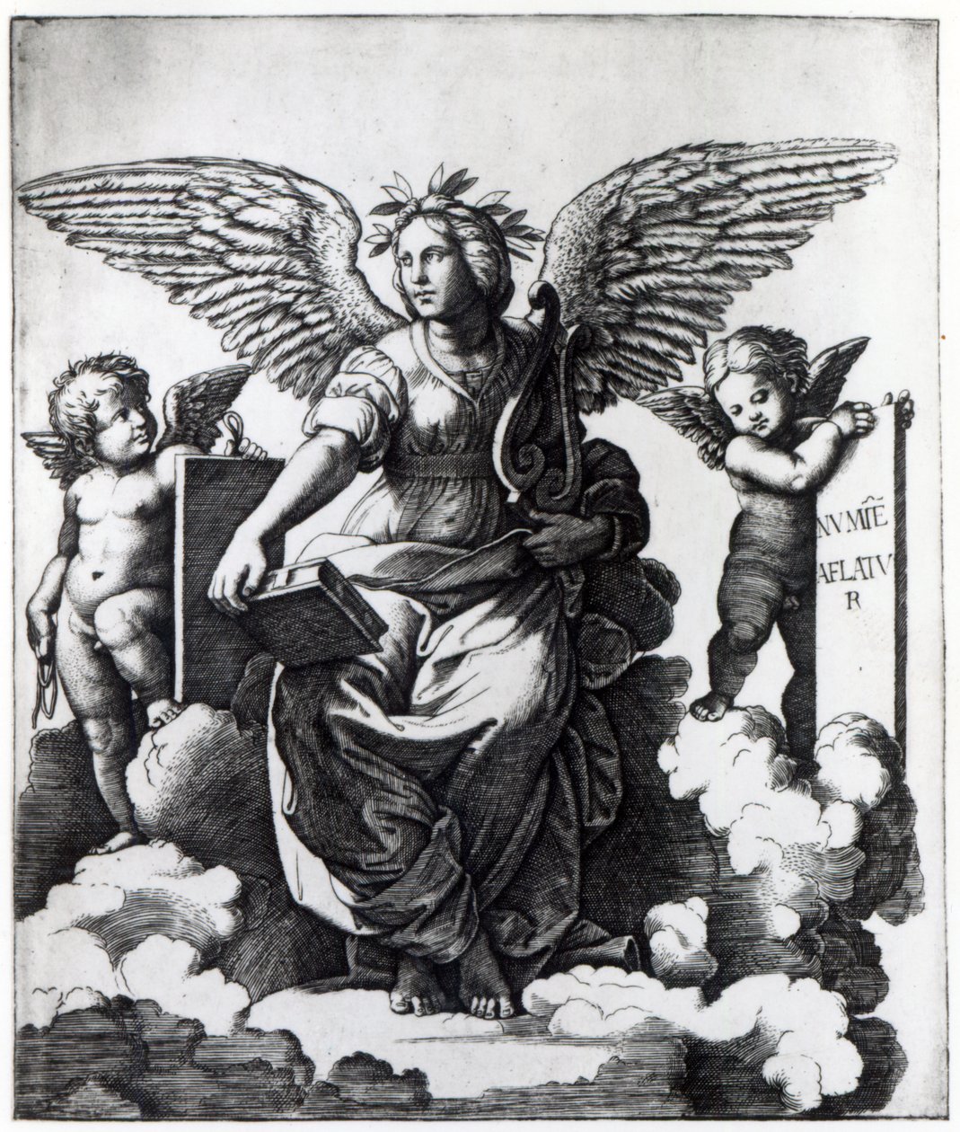 Poesi, ca. 1515 av Marcantonio Raimondi