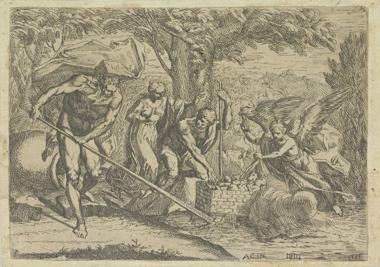 Romulus en Remus gevonden door Faustulus en Louva   1362192   no       norwegian Successfully Translated  Original: Mortella and her seven brothers, from "The Child of the Myrtle Tree" (colour litho) Translat: Mortella and her seven brothers, from "The Chi av Marcantonio Bellavia