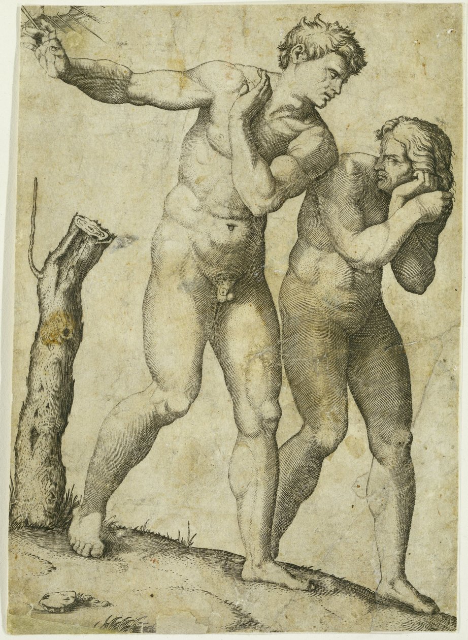 Utvisning fra paradis av Marcantonio Raimondi