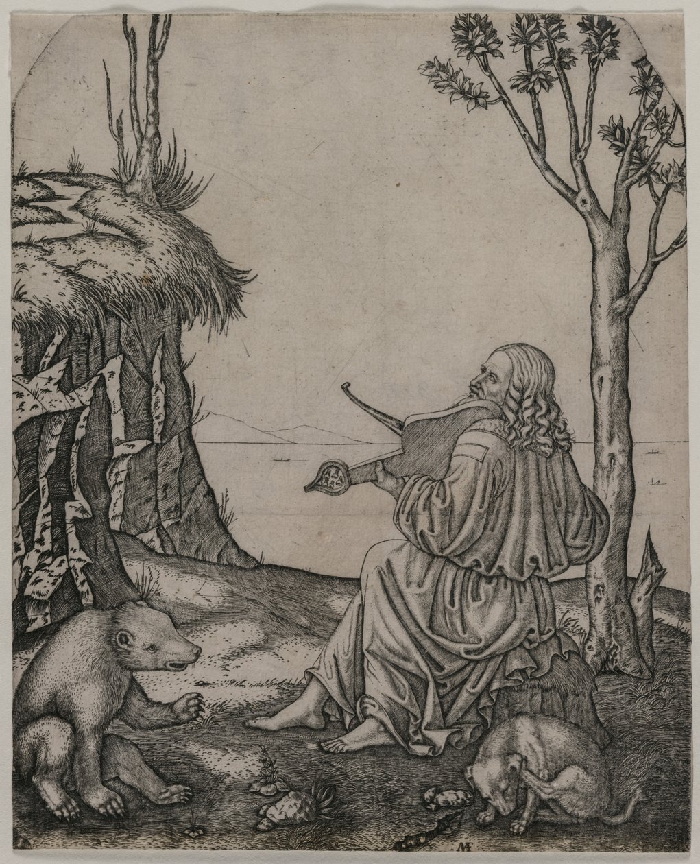 Orpheus Charming the Animals, ca. 1505. av Marcantonio Raimondi
