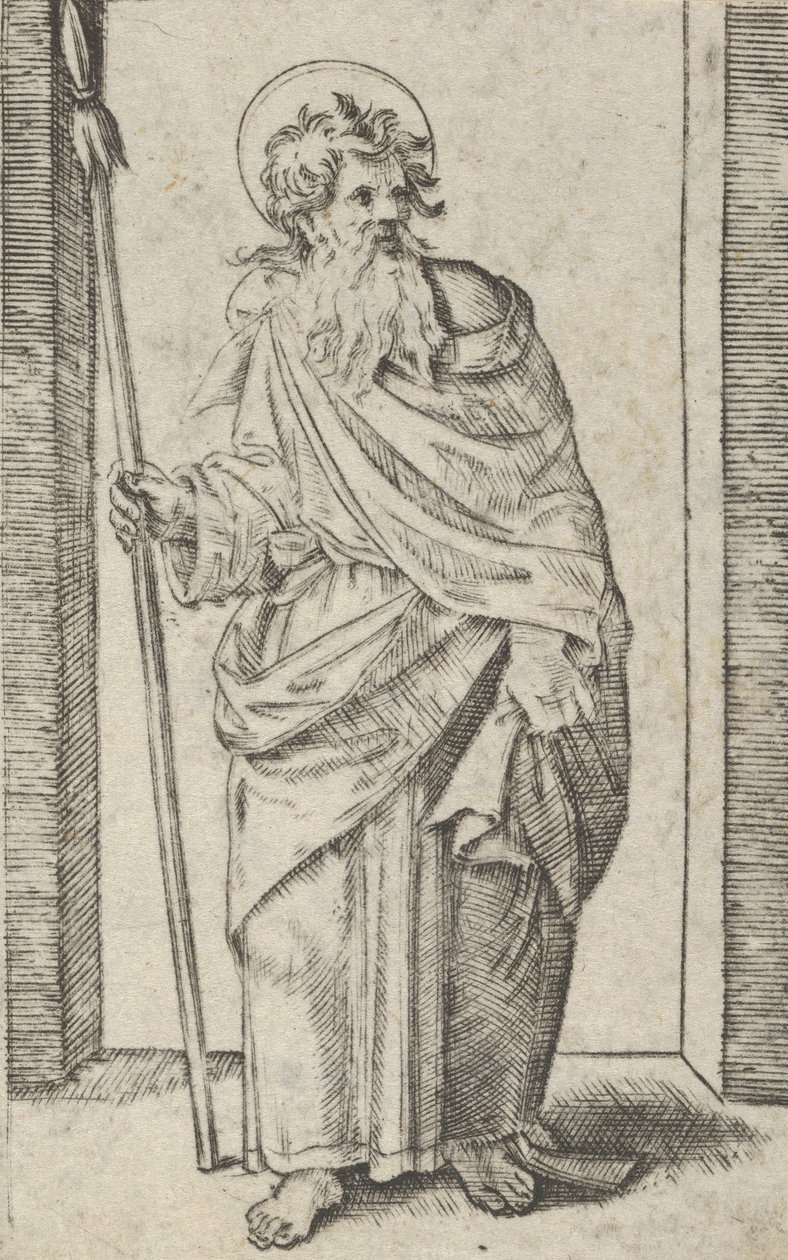 Saint Matthias, ca. 1500-1534. av Marcantonio Raimondi