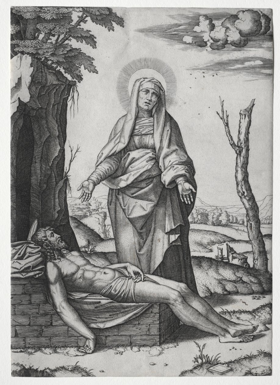 Pietaen. av Marcantonio Raimondi