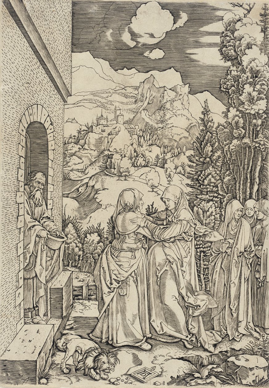 Marias besøkelse av Marcantonio Raimondi