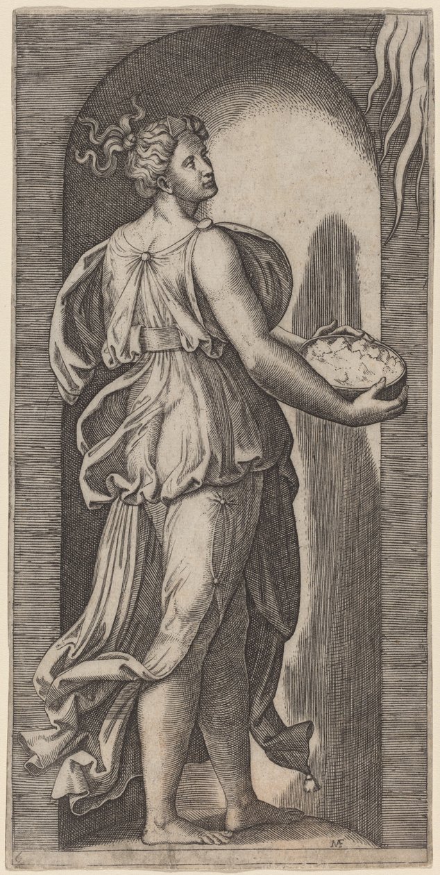 Håp av Marcantonio Raimondi after Raphael