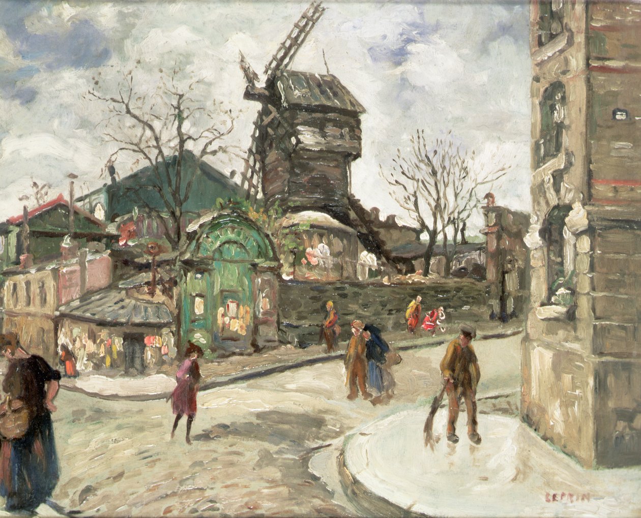Moulin de la Galette, 1918 av Marcel Leprin