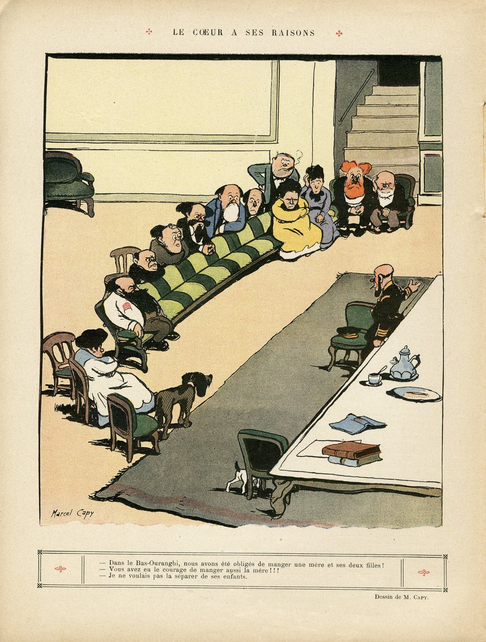 Illustrasjon av Marcel Capy (1865-1941) i Le Rire av Marcel Amable O.L. Capy