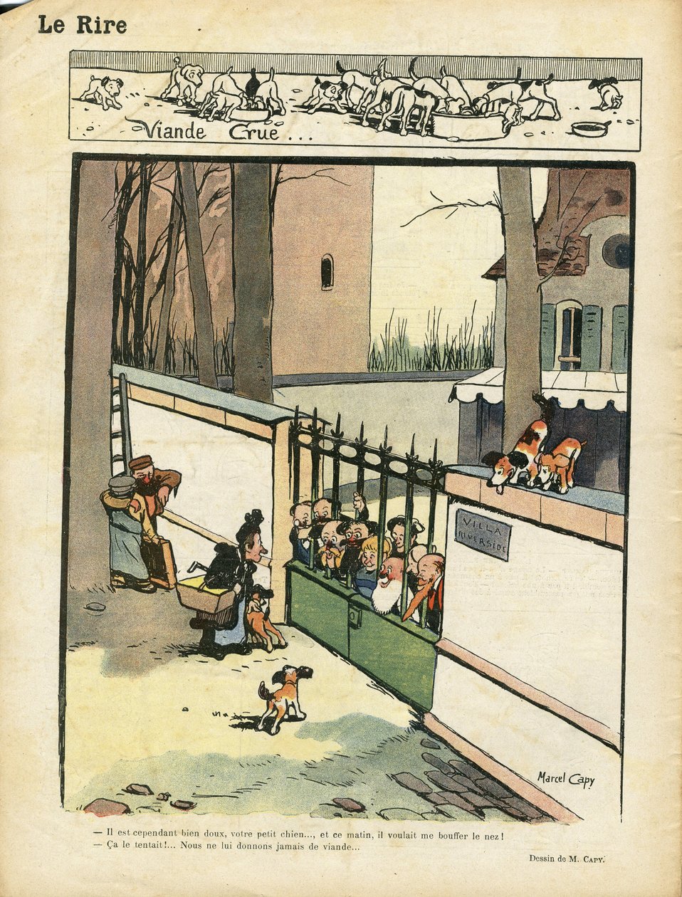 Illustrasjon av Marcel Capy (1865-1941) i Le Lire av Marcel Amable O.L. Capy