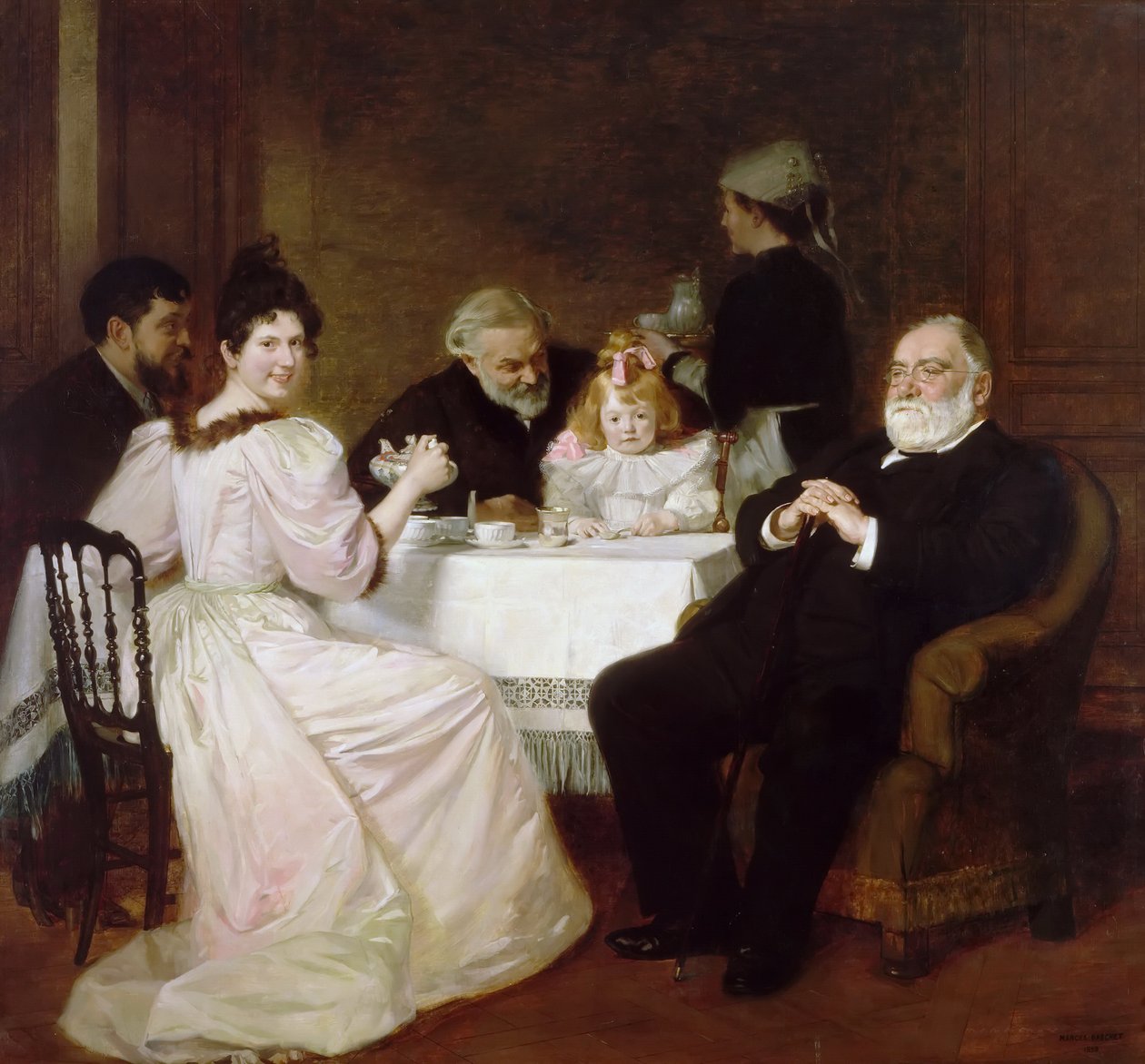 Familiegjenforening hjemme hos Madame Adolphe Brisson av Marcel Andre Baschet